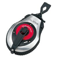 TAJIMA Chalk Line CR401S Kreidebox mit extra dicker 1 mm Schnapplinie und integriertem Griffauslöser für präzise und saubere Ergebnisse