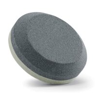 Schleifstein für Messer und Äxte, 2 in 1, mit Körnungen 120/280, Rundschärfer Puck, Abziehstein für verschiedene Werkzeuge