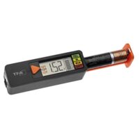 Batterietester für Batterien und Akkus, digitaler Anzeige des Ladestatus/Volt, einfach und schnell, schwarz