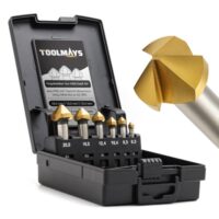 Hochwertiges Kegelsenker Set HSS für Holz, Metall und Kunststoff mit Titan-Beschichtung von TOOLMAYS