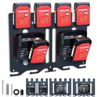 TOPOWN 3in1 Pro Wandhalterung für Einhell Ladegeräte und 18V Akku, perfekte Organisation in der Werkstatt oder Garage