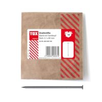 Drahtstifte mit Senkkopf für einfache Holzverbindungen und ebene Flächen, blanker Stahl, 10 Stück in umweltschonender Papierverpackung