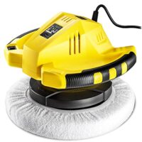 Autopoliermaschine mit hoher Leistung und Präzision für professionelle Ergebnisse, 120 Watt, 3.600 U/min, Polierteller-Durchmesser: 245 mm, inklusive 4 Polierhauben