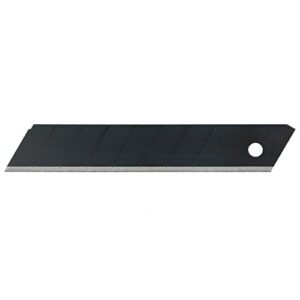 Ersatzklingen für Cutter von Tajima, 18 mm breit, 50 Stück in einer Box, für Pappe, Leder, Folie und Trockenbau geeignet