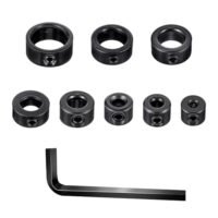 8-teiliges Tiefenanschlag-Set für Bohrer mit Inbusschlüssel und Locator, HSS Hartmetallstahl, verschiedene Größen (3/4/5/6/8/10/12/16mm)