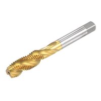 Gewindebohrer mit Spiralnut M12 x 1,5 Schnellarbeitsstahl Titanbeschichtung Metall und andere Materialien schneiden