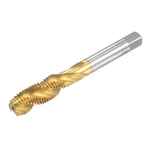 Gewindebohrer mit Spiralnut M12 x 1,5 Schnellarbeitsstahl Titanbeschichtung Metall und andere Materialien schneiden
