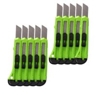 Cuttermesser Set, 10 Stück, 18 mm lange Klingen, scharf und robust, für präzises Schneiden geeignet