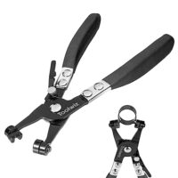 Professionelle Schlauchklemmenzange mit leistungsstarken Materialien, ideal für die Auto-Reparatur und -Wasserrohr-Installation. Einsetzbar für Ring-Typ-Schlauchschellen und schwenkbare Flachbandschellen.