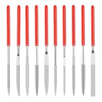 Umfassendes Feilenset für Modellbau, Schmuckherstellung und andere handwerkliche Tätigkeiten mit 10 Mini-Feilern in 2 mm Stabdurchmesser aus hochwertigen Materialien wie Kohlenstoffstahl und Diamant