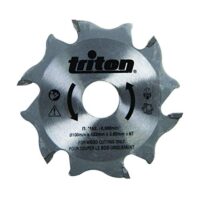 Triton Fräsblatt für Flachdübelfräse, 100 mm, 1 Stück, orange, hochwertiges Fräsblatt aus Wolframstahl YG8, perfekt geeignet für Heimwerkerprojekte
