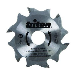 Triton Fräsblatt für Flachdübelfräse, 100 mm, 1 Stück, orange, hochwertiges Fräsblatt aus Wolframstahl YG8, perfekt geeignet für Heimwerkerprojekte