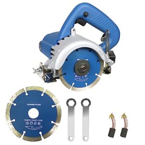 Hochleistungs-Trocken-Steintrennsäge mit 1200 W Motor und Ø105mm Hochfeste-Trennscheibe für Marmor, Fliesen, Keramik, Holz und PVC