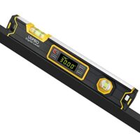 Hochwertiges digitales Torpedo-Niveau und Winkelmesser mit Magneten, großes helles LCD-Display und präzisen Messungen für Heimwerker