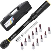 Drehmomentschlüssel für Fahrräder, 1-25 Nm, Set mit Bits und Verlängerungsstange
