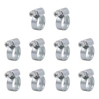 VARIOSAN Schlauchschellen Set mit 10 Stücken, Spannbereich 8-16 mm und Bandbreite 9 mm für Heimwerker und Fachleute