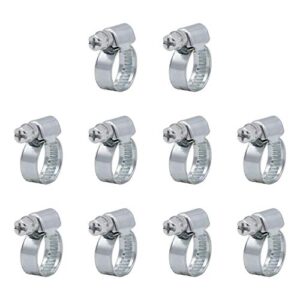 VARIOSAN Schlauchschellen Set mit 10 Stücken, Spannbereich 8-16 mm und Bandbreite 9 mm für Heimwerker und Fachleute