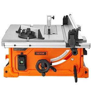 VEVOR Tischkreissäge 4400 U/min, 1800W, 85mm Schneidbreite bei 90 Grad, ideal für Holzbearbeitung und DIY-Projekte