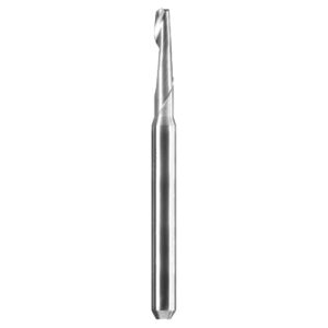 VHM Schaftfräser Einschneider für Handwerk, Industrie und Hobby - Ø 2,00 mm - Schaft 3,175mm - Flacher Stirnanschliff
