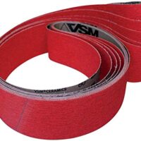 Schleifgewebeband aus Keramik mit Körnung 80 für Metallbearbeitung, 50 x 2000 mm groß
