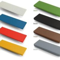 Verglasungsklötze, Abstandhalter und Unterlegscheiben für PVC-, Holz- und Aluminiumfenster, Set mit 100 Stücken von 1-8 mm Abstand, ideal für Heimwerker und Fensterpflege