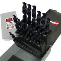 Hochwertiges HSS-R Bohrerset 25-teilig mit rollgewalzten Metallbohrern für Stahl, Aluminium, Messing und weitere Materialien