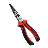 Hochwertige WISEUP Profi Spitzzange aus CR-V-Stahl mit Anti-Rutsch-Zahnmuster-Design und ergonomischem Griff für professionelle Anwender und Handwerker