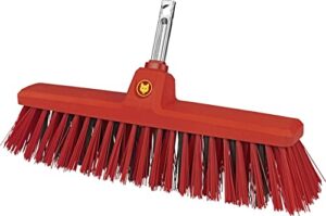 Hochwertiger Straßenreinigungswerkzeug mit x-förmig angeordneten Borsten und verschiedenen Materialien für eine schnellere Reinigung von Gehwegen und Straßen. Made in Germany.