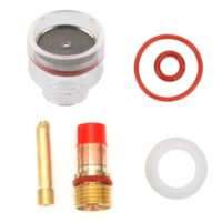 WP-Brenner Ersatzteile Zubehör Kit für WP-17/18/26 Brenner, Gaslinse Spannzange Körper Glas Tasse, hochwertige Materialien, einfach zu installieren und lange Lebensdauer