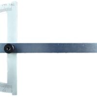 Präzisions-Gradmesser mit mattverchromter Skala und Metall-Feststellschraube für genaue Maßnahmen in der Handwerks-, Hobbyschrauber- und Industriebranche.