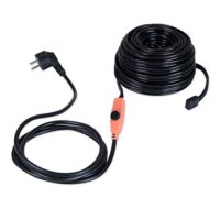 Frostschutzkabel mit Thermostat für Rohre, 18 m Länge, IP68 staub- und wasserdicht, Heizleistung: 16 W/m