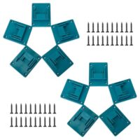 10 Stück Wandhalterung für Makita 18V Elektrowerkzeug, Werkzeughalter mit 40 Schrauben, Maschinenhalter für Werkstatt und Garage