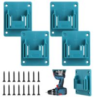 Wandhalterung für Makita 18V Elektrowerkzeug, hochwertige Werkzeughalter mit 16 Schrauben, blau-grüne Bohrerhalter Wandhalterung für Werkstatt und Garage