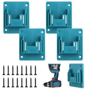 Wandhalterung für Makita 18V Elektrowerkzeug, hochwertige Werkzeughalter mit 16 Schrauben, blau-grüne Bohrerhalter Wandhalterung für Werkstatt und Garage