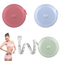 Doppelseitiges Maßband, 3 Stücke Teleskopisches Maßband zum Messen von Länge und Taille, maßband körper für Brust, weiches Maßband mit robuster ABS-Kunststoffgehäuse und hochwertigen Fadierung