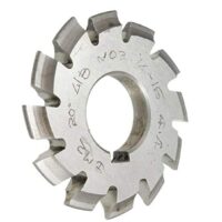 HSS-Involute-Zahnradfräser von WeKow, 1 Stück, Modul 2, Durchmesser 22 mm, 20 Grad, #1-8 HSS Involute Zahnradfräser (#2)