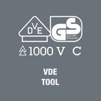 VDE-isolierte Kreuzschlitz-Schraubendrücker mit PH 2 x 100 mm und Lasertip-Spitze für sichere Schrauben- und Nieteinsätze bei hoher Drehmomentübertragung