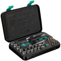 Werkzeug, Knarrensatz, Schraubendreher, Metallkoffer, 42 Teile, Wera 8100 SA 2 Zyklop Speed-Knarrensatz