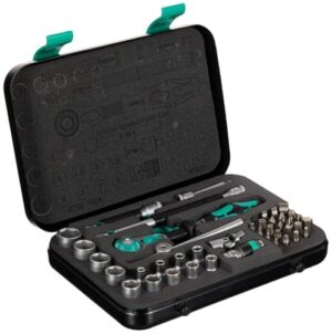 Werkzeug, Knarrensatz, Schraubendreher, Metallkoffer, 42 Teile, Wera 8100 SA 2 Zyklop Speed-Knarrensatz
