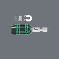 Wera 887/4 RR SB Rapidaptor Universalhalter mit Ringmagnet, 1/4 Zoll x 57 mm - Werkzeug für Heimwerker und Handwerker