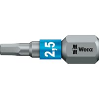 Hochwertiger Wera BTZ Bit 840/1-2.5 x 25 mm für Innensechskantschrauben mit Zähart und BiTorsion-Zone