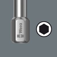 Wera 899/4/1 K SB Universalhalter, 1/4 Zoll x 50 mm, Werkzeughalter für Bits mit Edelstahl und Dauermagnet