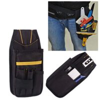 Ergonomische Werkzeugtasche mit verstellbarem Hüftgurt, Wasserdichte Oxford-Material und Metallklammer zum einfachen Tragen. Perfekte Begleiterin für Handwerker und Heimwerker.