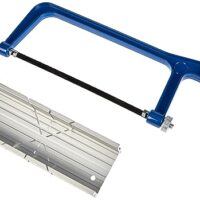 Werkzeyt Schneidladen-Set Alu 2-teilig - blau/schwarz - Allzwecksäge mit Metallsägeblatt 150 mm und Aluminiumschneidlade für DIY-Projekte