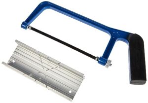 Werkzeyt Schneidladen-Set Alu 2-teilig - blau/schwarz - Allzwecksäge mit Metallsägeblatt 150 mm und Aluminiumschneidlade für DIY-Projekte