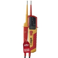 Wiha Spannungs- und Durchgangsprüfer für Elektriker, 0,5 - 1.000 V AC, CAT IV, LED-Anzeige
