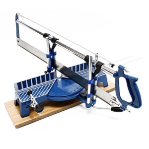 Wiltec Gehrungssäge 600 mm, -45° bis +45°, Schnittbreite 110 mm/160 mm, Schnitthöhe 120 mm, Handsäge für die Holzbearbeitung
