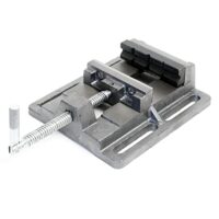 Wiltec Maschinenschraubstock mit 75 mm Backenbreite, Schraubstock aus Gusseisen für Werkstatt und Bohrmaschinenschraubstock als Spannwerkzeug