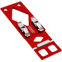 Winkelanschlag für Führungsschiene, CNC-gewellt 90° Anschlag mit Kantenführung, kompatibel mit Makita Führungsschiene, Festool-Aluminium-Anschlag für Kreissägen