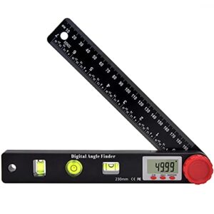 Digitales Winkelmessgerät mit LCD-Anzeige, 999.9° Messbereich, Goniometer für Innen- und Außenwinkel, ideal für Holzbearbeitung und weitere Bereiche